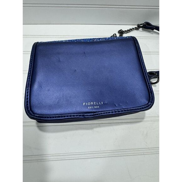 FIORELLI NIGHTTAILS BLUE SMALL FLAPOVER HANDBAG NIGHT SKY SPARKLES ***See Photos - Picture 4 of 5